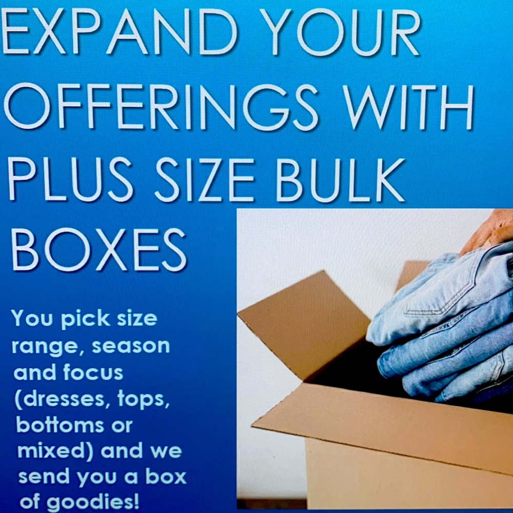 Plus size bulk mystery boxes